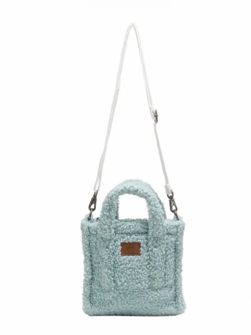 NWT Vans Blue Sherpa Fuzzy Soft Crossbody Bag